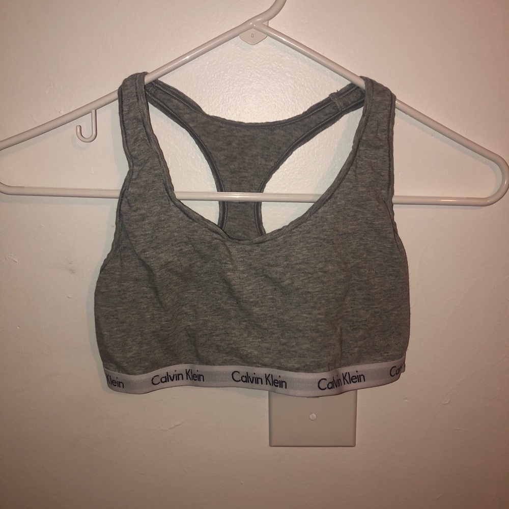 Calvin Klein Gray Modern Cotton Bralette